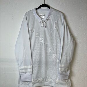 White Shutout Western All-Star Hockey Jersey